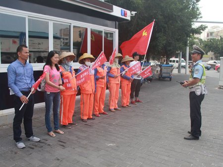 2017年10月24日，站交通崗